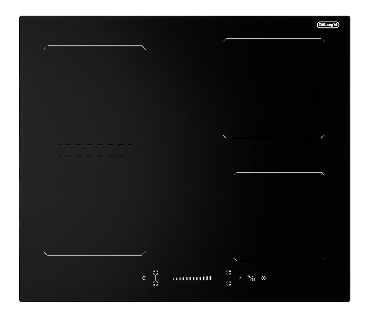 De LonghiI YLI61BG Piano Cottura Induzione 4 Zone Bridge Vetroceramica Nero