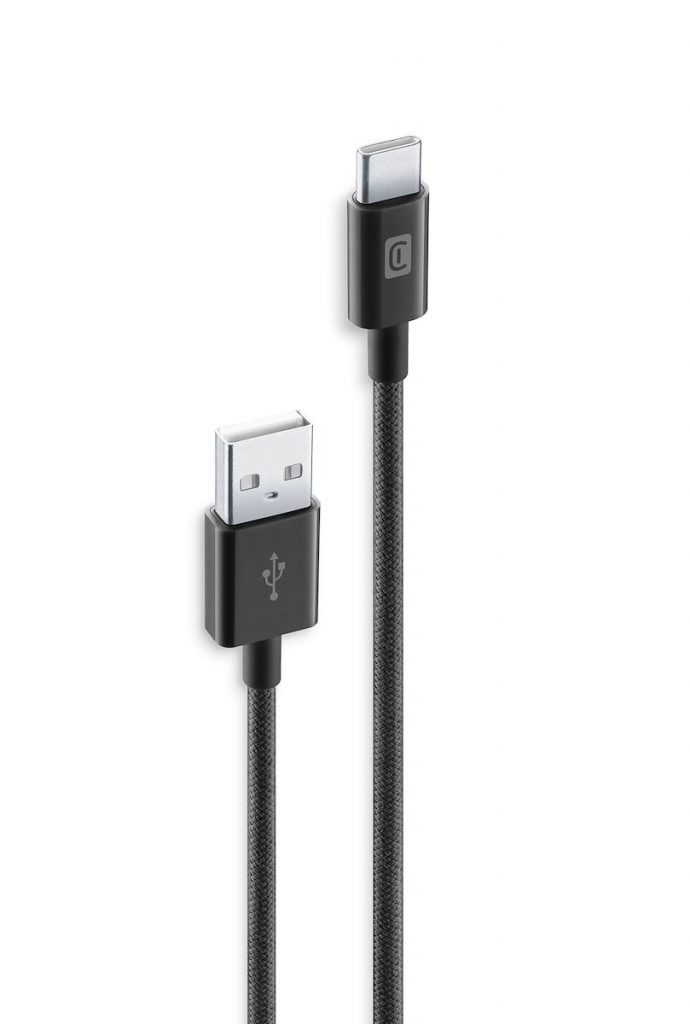 CELLULAR LINE USBDATABRATOC15K Cavo USB-C a USB-C telato 1.5m nero
