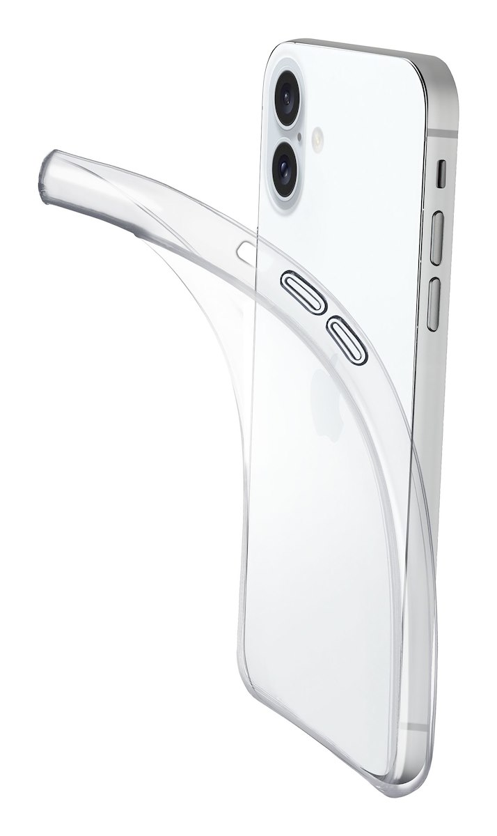 CELLULAR LINE FINECIPH16T Custodia Fine per iPhone 16, Trasparente