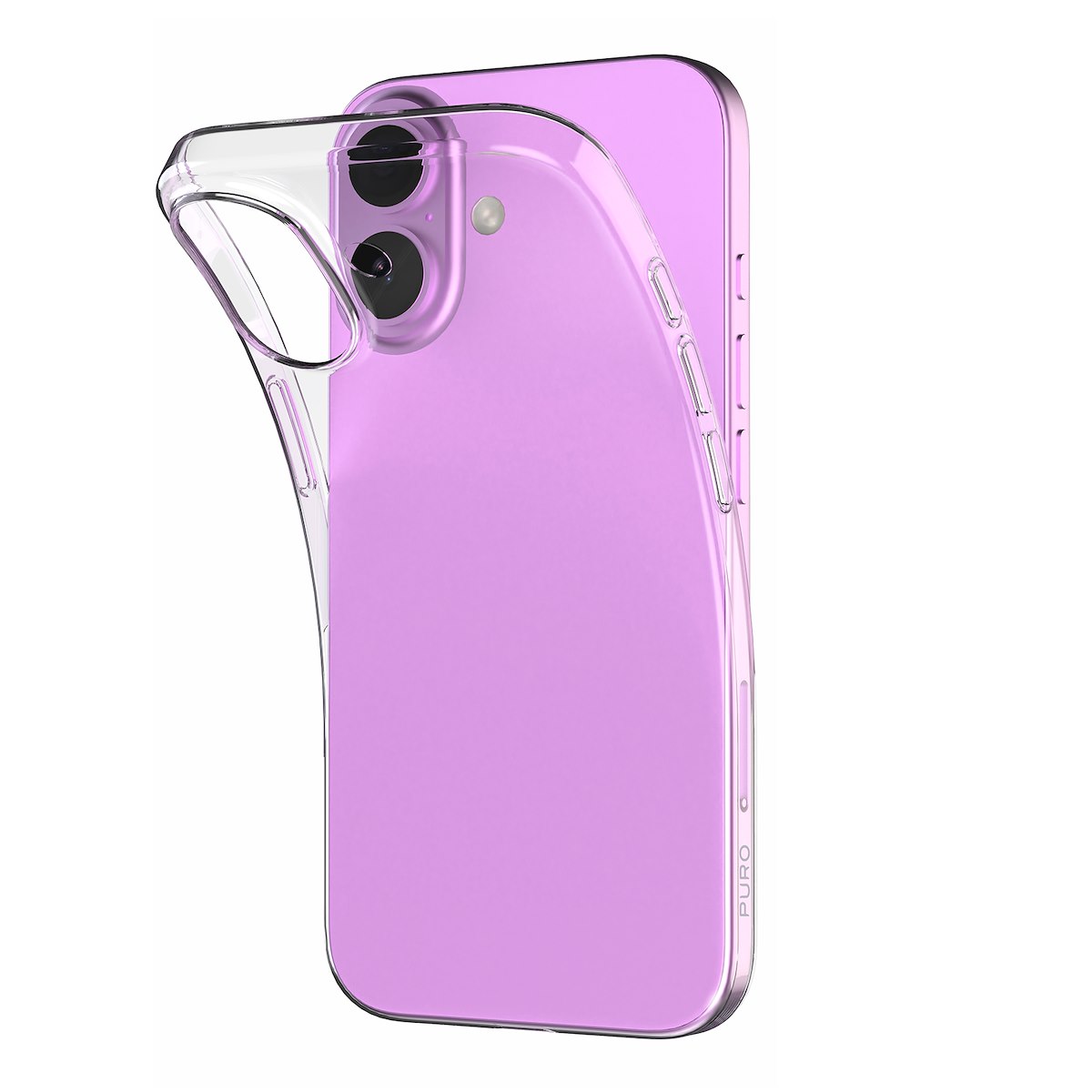 PURO PUIPC166103NUDETR Cover 0.3 Nude Trasparente per iPhone 16