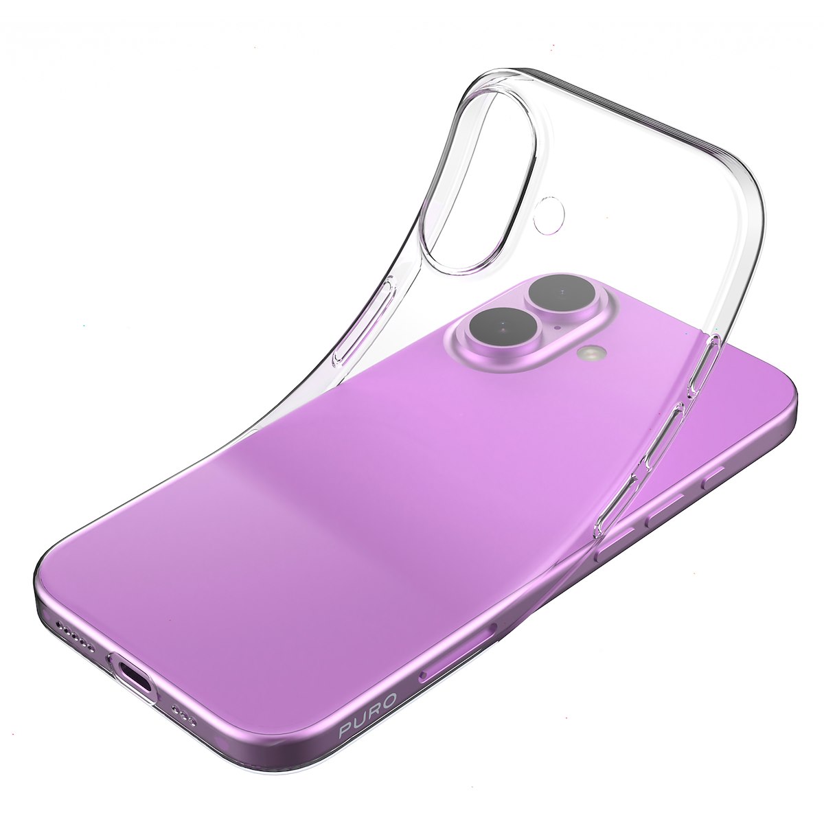 PURO PUIPC166103NUDETR Cover 0.3 Nude Trasparente per iPhone 16 - immagine 3