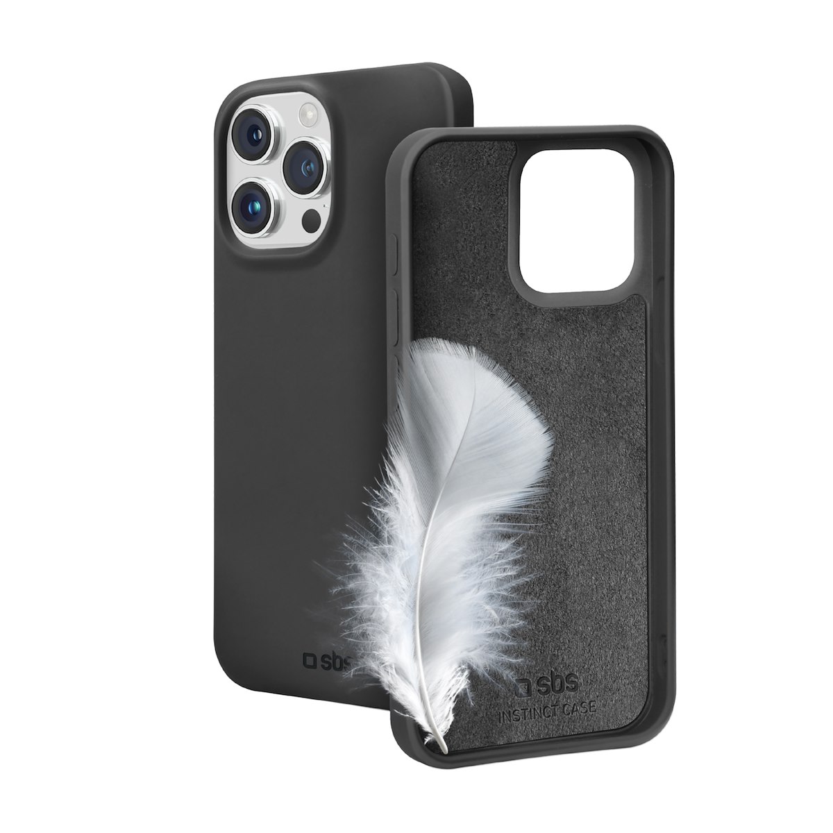 SBS TEINSTIP1667PK Cover Instinct per iPhone 16 Pro Max, nera - immagine 2
