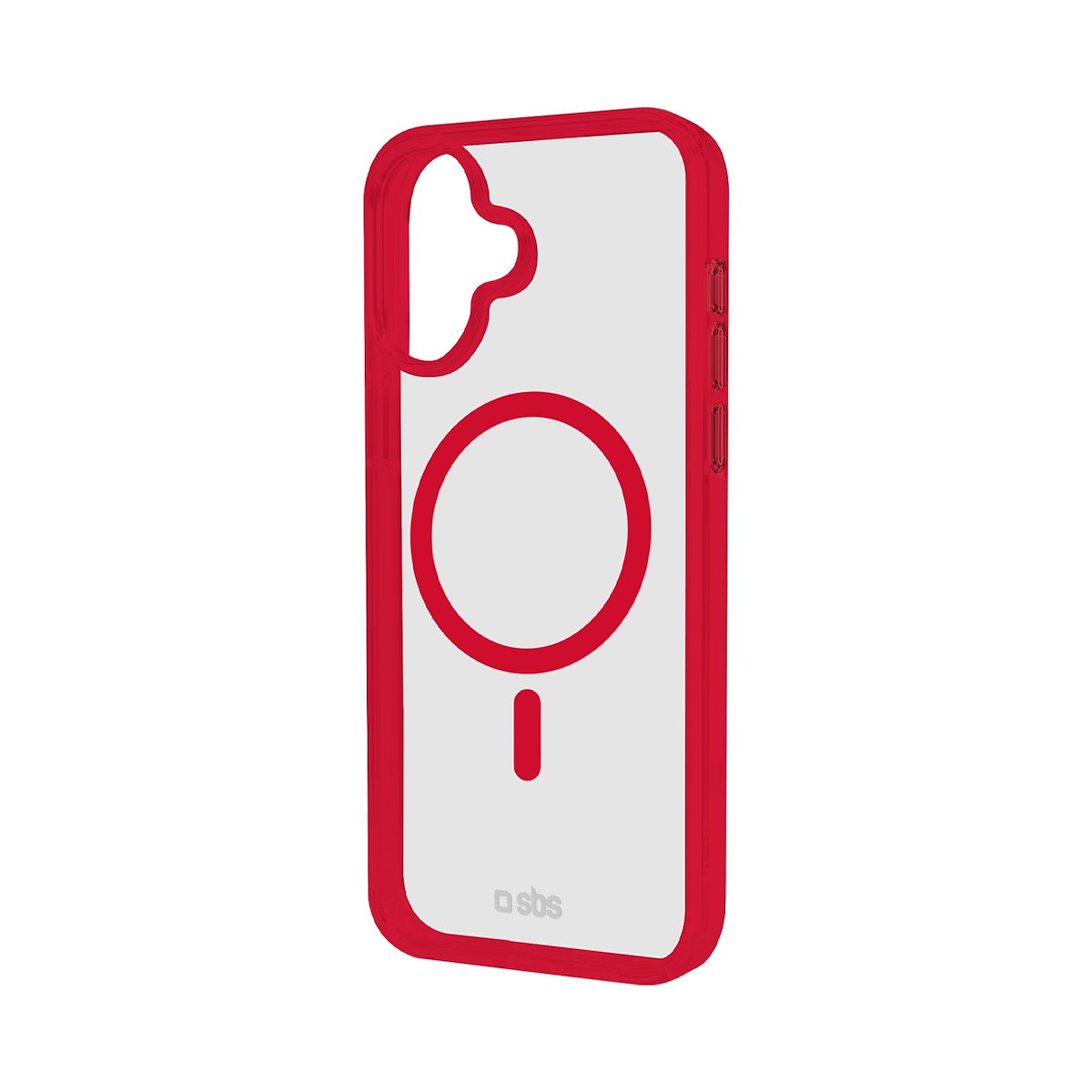 SBS TEMAGCOLIP1661R Cover Mag Frame per iPhone 16, Rosso - immagine 2