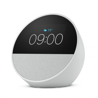 ECHO ECHOSPOT2024WHITE Smart Speaker con Orologio e Alexa