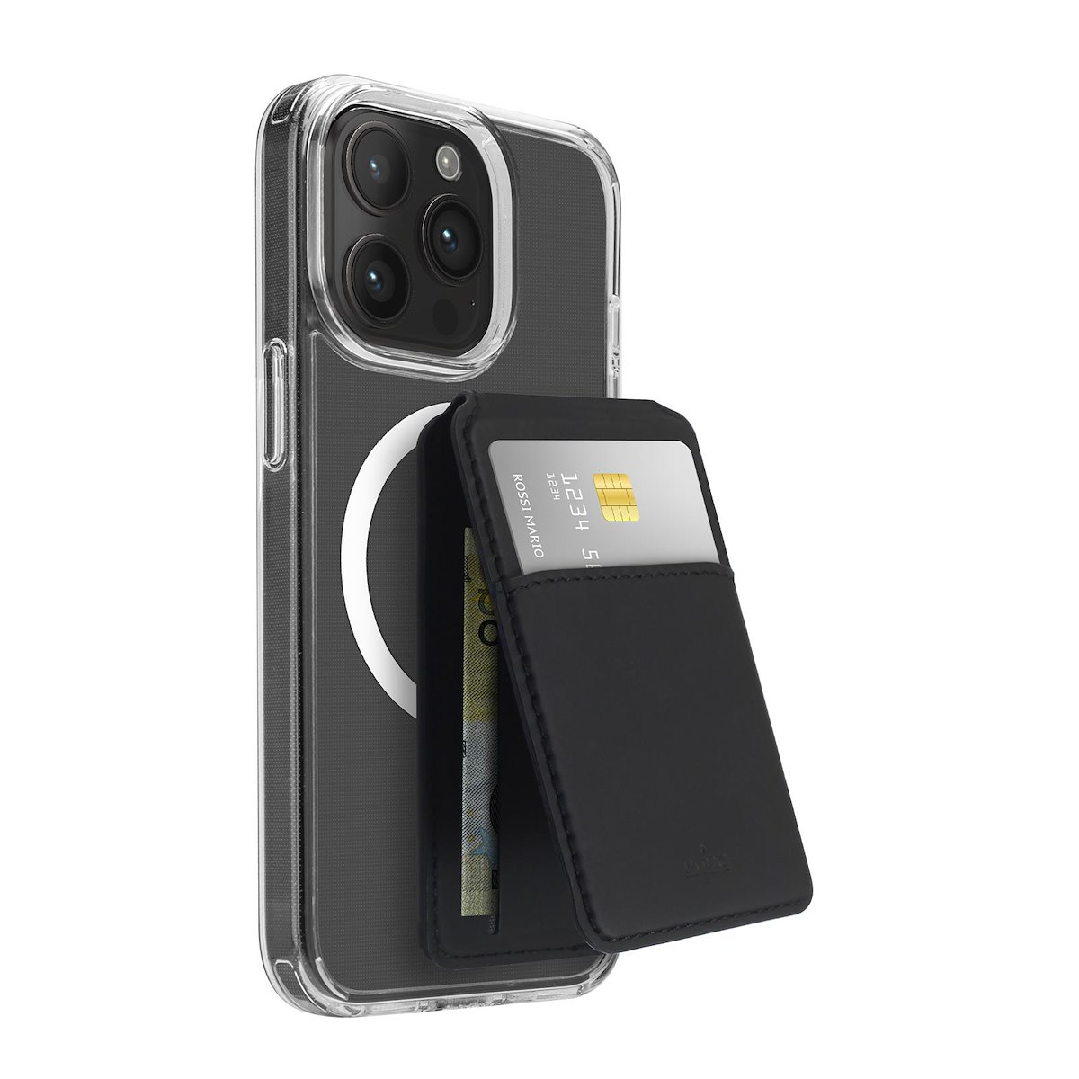 PURO PUWMAG2BLK Mag Wallet Plus Portacarte Magnetico