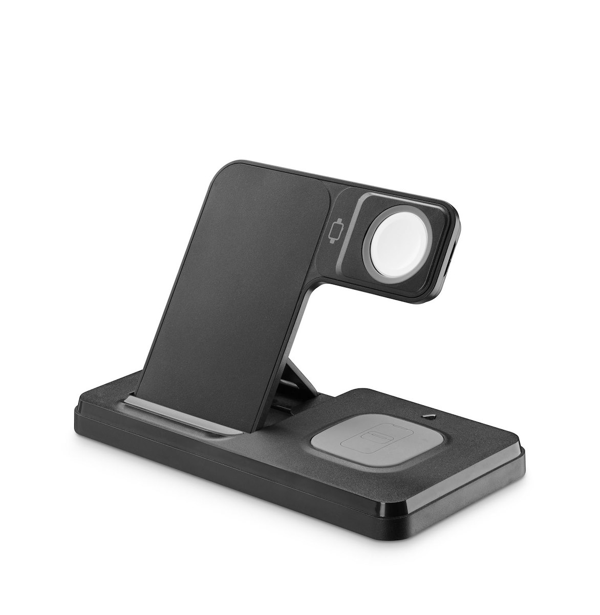 CELLULAR LINE WIRESTAND3IN1FBK Base Ricarica Wireless 15W 3-in-1 - immagine 3