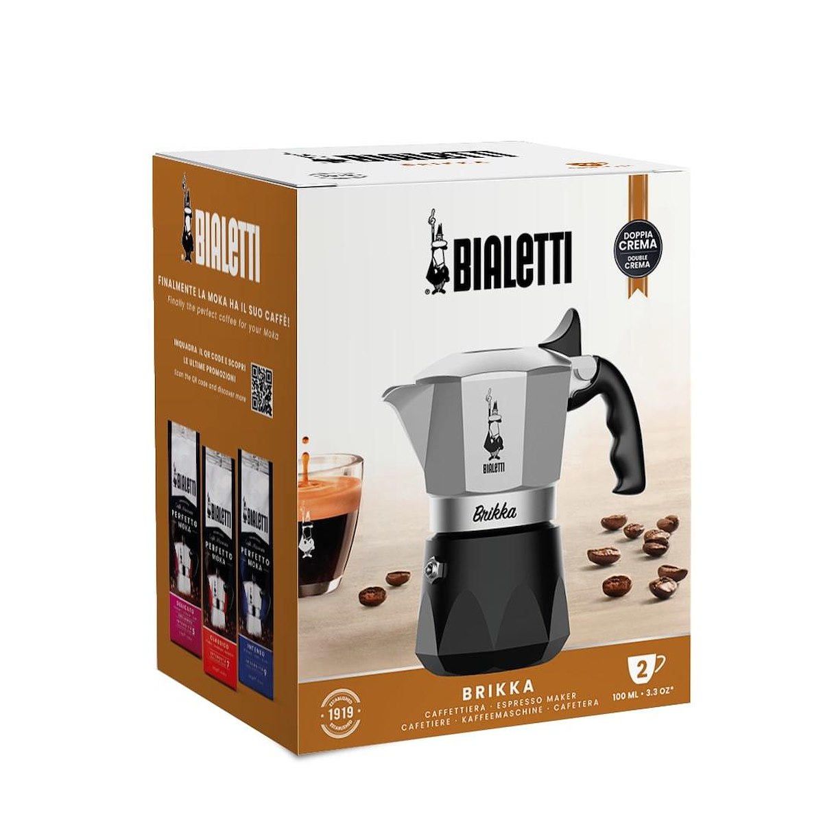BIALETTI New Brikka Revolution Moka 2 Tazze - immagine 2