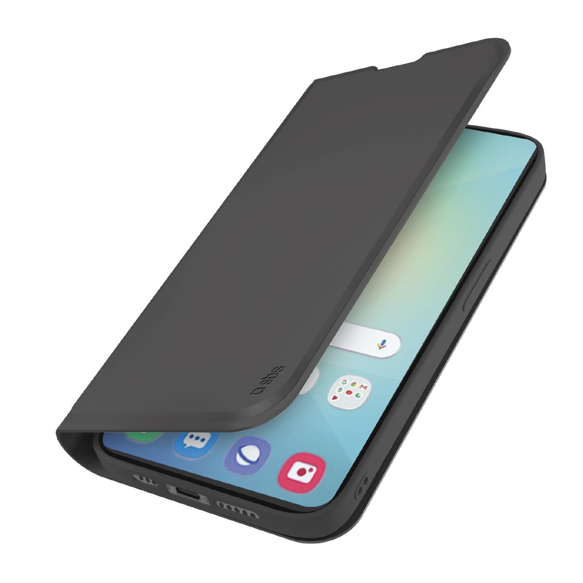 SBS TEWALSAS25K Cover Wallet Smooth per Samsung Galaxy S25, Nero
