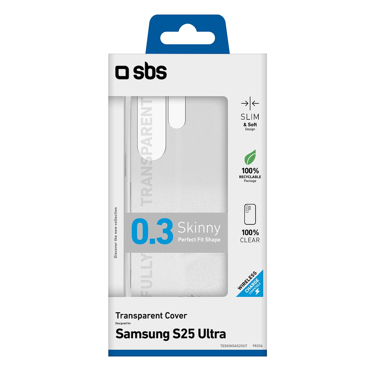 SBS TESKINSAS25UT Cover Skinny Trasparente per Samsung Galaxy S25 Ultra - immagine 3