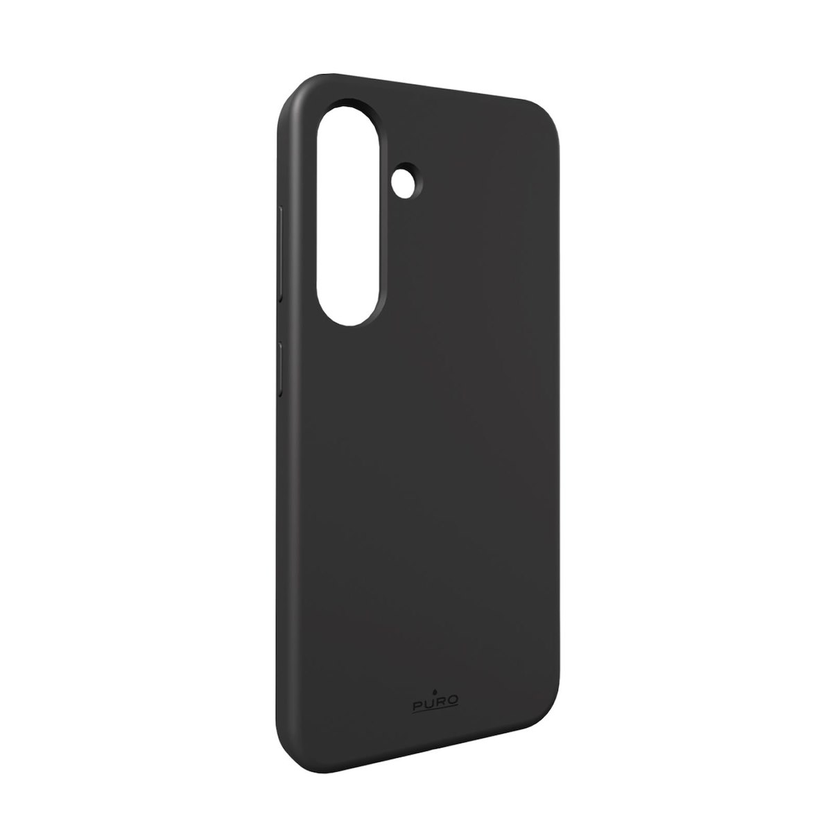 PURO PUSGS25ICONBLK Cover Icon per Samsung Galaxy S25, Nero