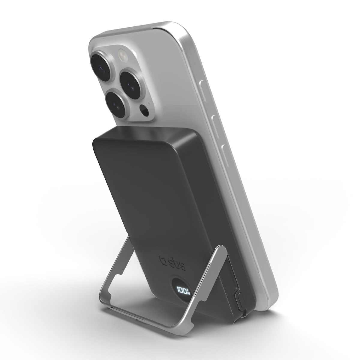 SBS TEBB10000MAGSTAND Power Bank 10000mAh Wireless Magsafe Nero