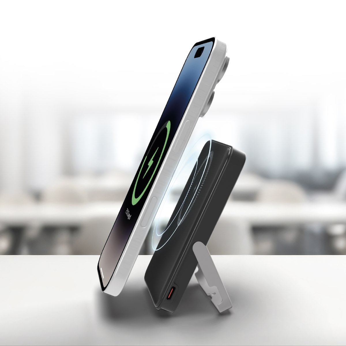 SBS TEBB5000MAGSTAND Power Bank 5000mAh PD 20W C-Stand Magsafe Nero - immagine 3