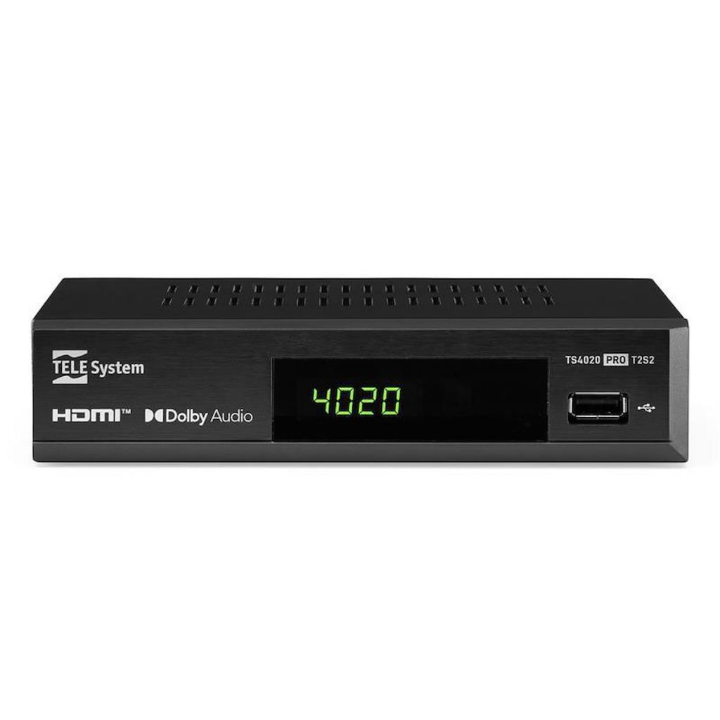 TELESYSTEM 21005355 Ricevitore DVB-S2/T2 TV SCART USB HDMI