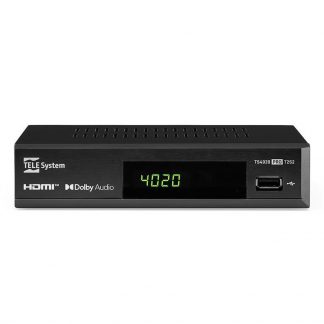 TELESYSTEM 21005355 Ricevitore DVB-S2/T2 TV SCART USB HDMI
