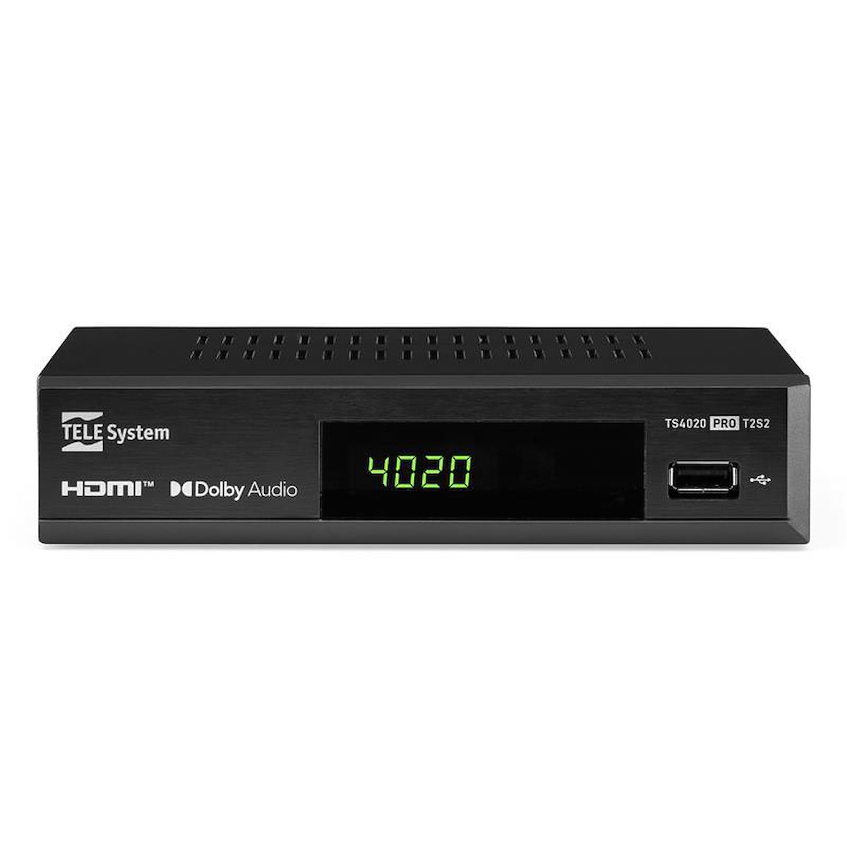 TELESYSTEM 21005355 Ricevitore DVB-S2/T2 TV SCART USB HDMI
