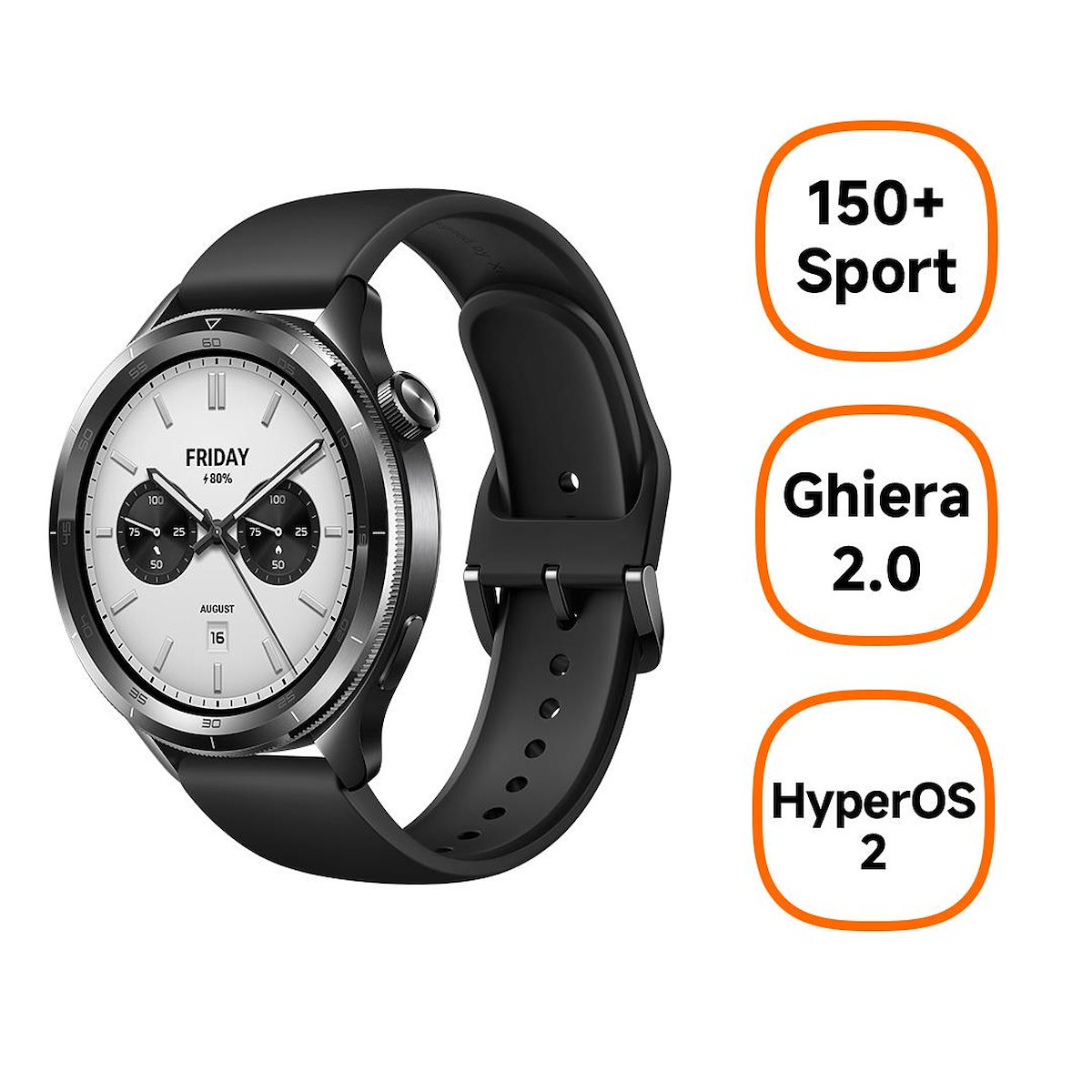 Xiaomi S4 Nero Smartwatch 1.43 Pollici AMOLED 47MM