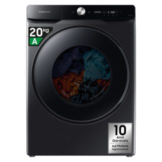 SAMSUNG WF20DG8650BVU3 Lavatrice 20kg 1000giri Classe A Inverter WiFi Nero