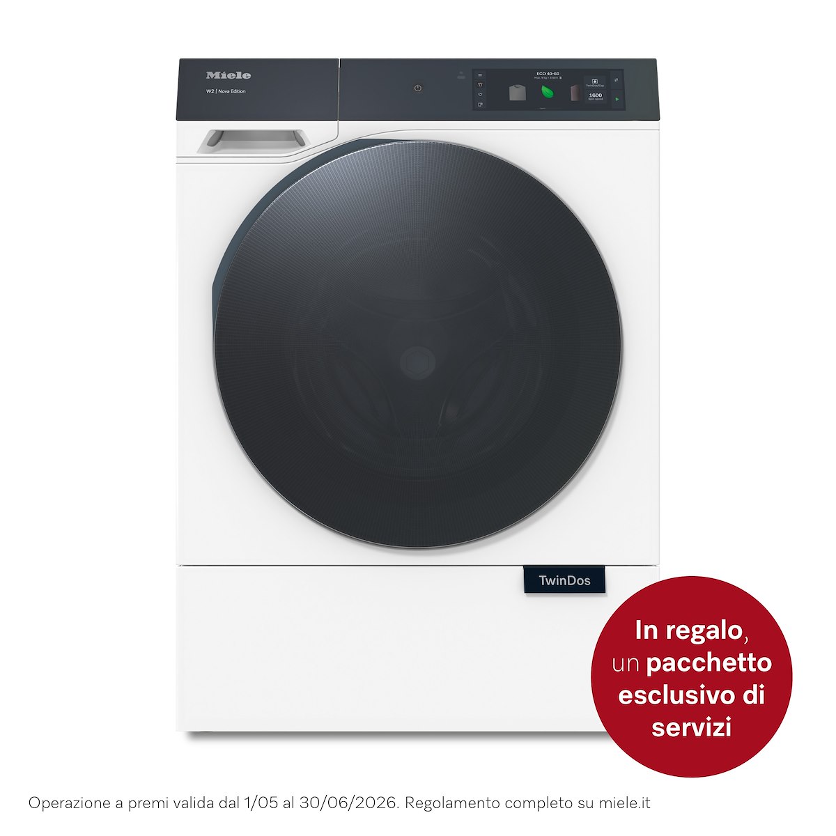 MIELE WQ1000WPSNOVAEDITION Lavatrice 9kg 1600giri Vapore TwinDos