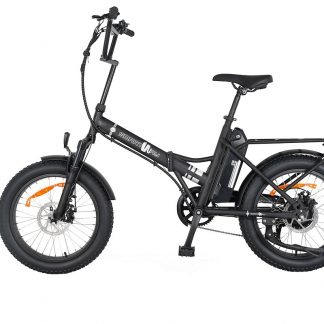 SMARTWAY M5R5SCK Fat E-Bike Pieghevole 36V 7.8Ah 20" 35km Portapacchi Nero