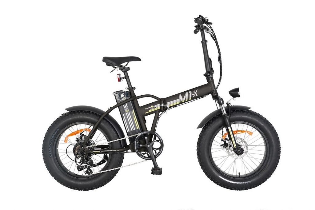 SMARTWAY M1XR4SCA E-Bike Fat Pieghevole Acciaio 36V 10Ah Autonomia 35km Anthracite