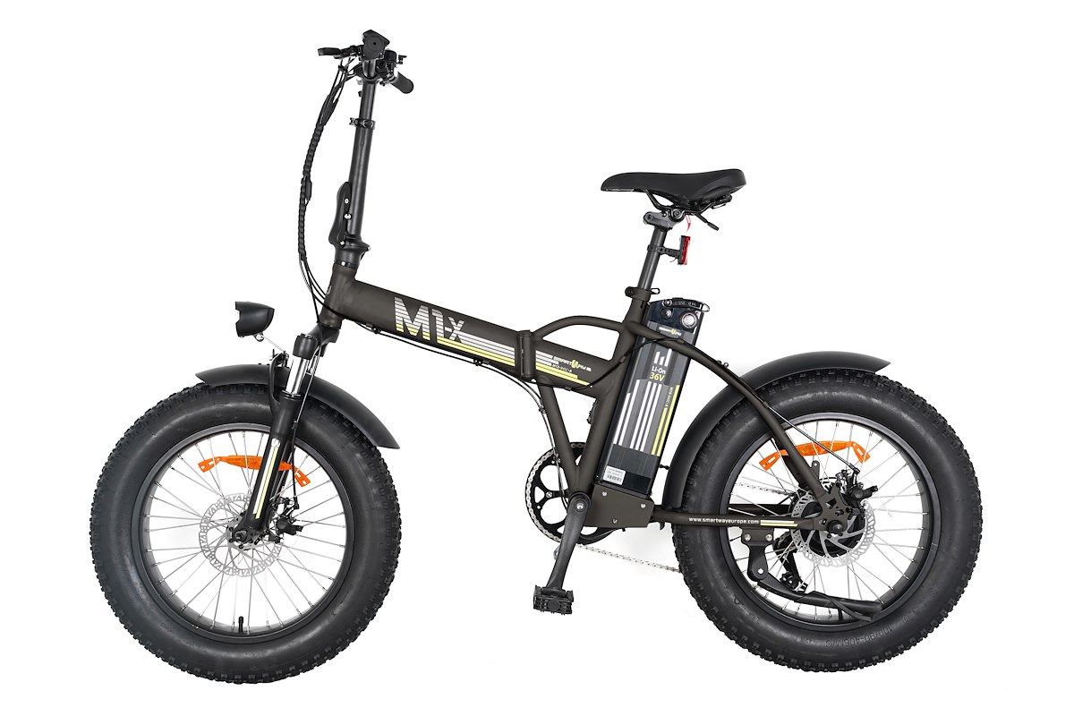 SMARTWAY M1XR4SCA E-Bike Fat Pieghevole Acciaio 36V 10Ah Autonomia 35km Anthracite - immagine 3