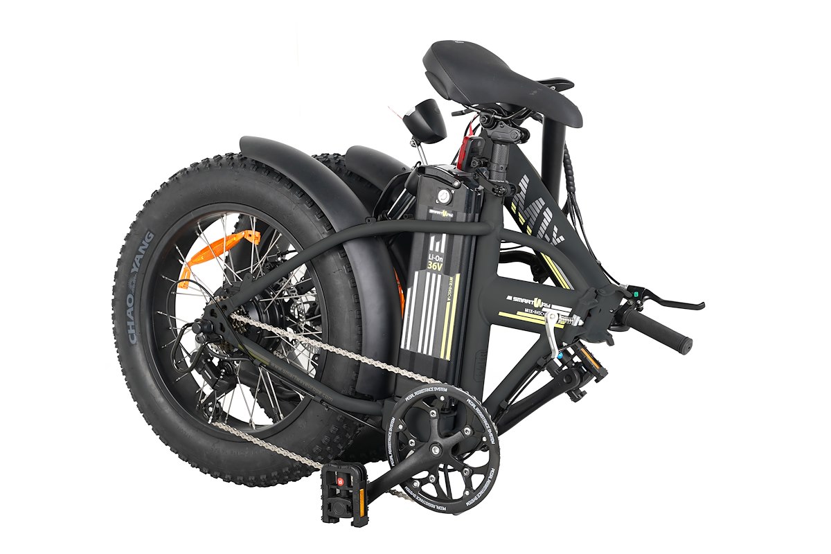 SMARTWAY M1XR4SCA E-Bike Fat Pieghevole Acciaio 36V 10Ah Autonomia 35km Anthracite - immagine 5