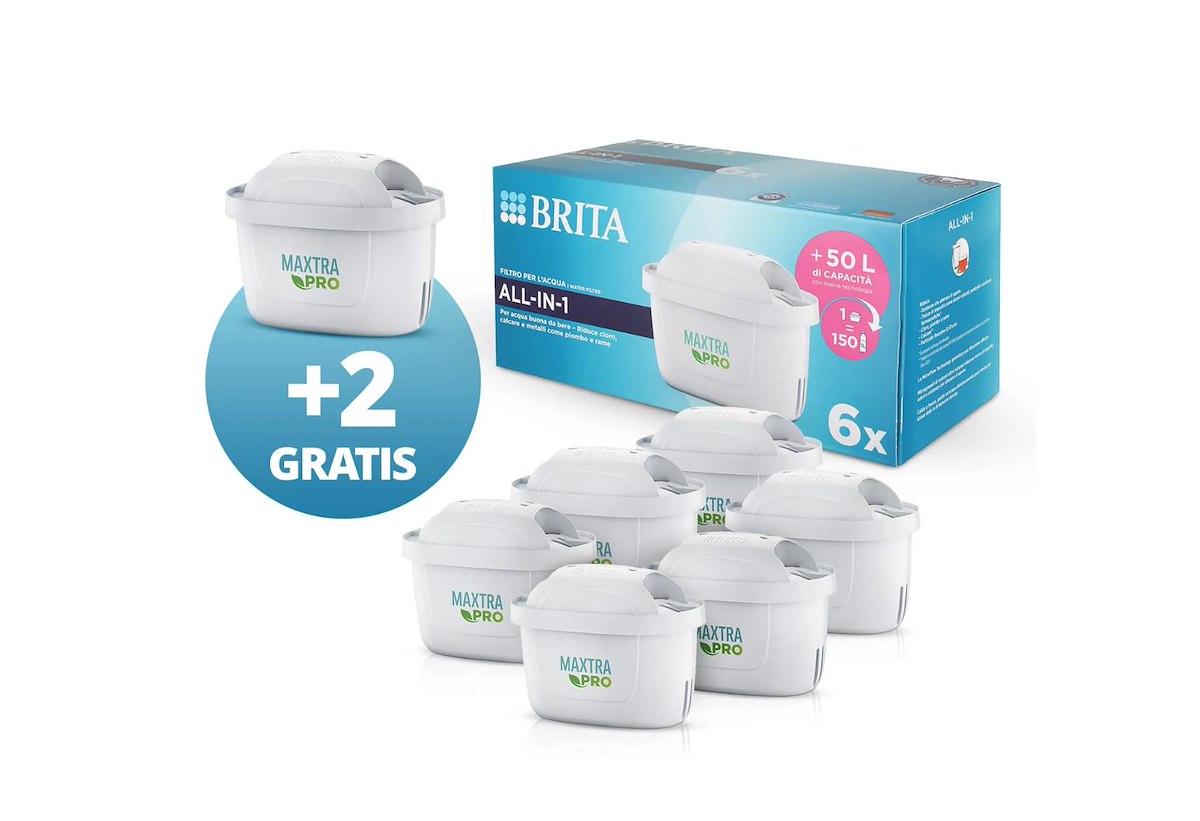 BRITA BRI000128NOC: Set 8 Filtri Maxtra Pro All-in-1