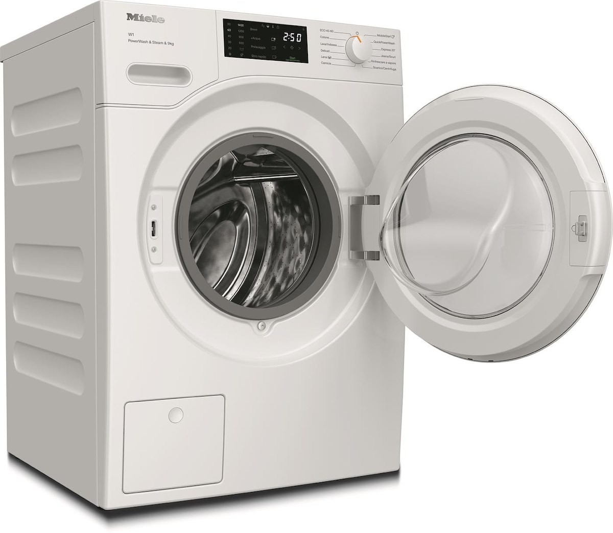 MIELE WWD380WCS Lavatrice 9kg 1400giri A-20% Inverter WiFi Vapore - immagine 2