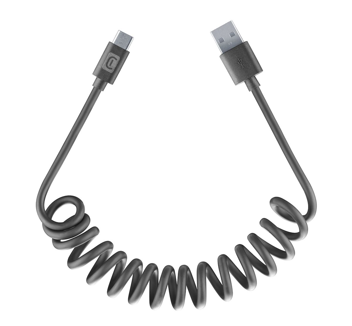 CELLULAR LINE USBDATADRIVEA2C12K Cavo USB-A/USB-C spiralato 120cm nero