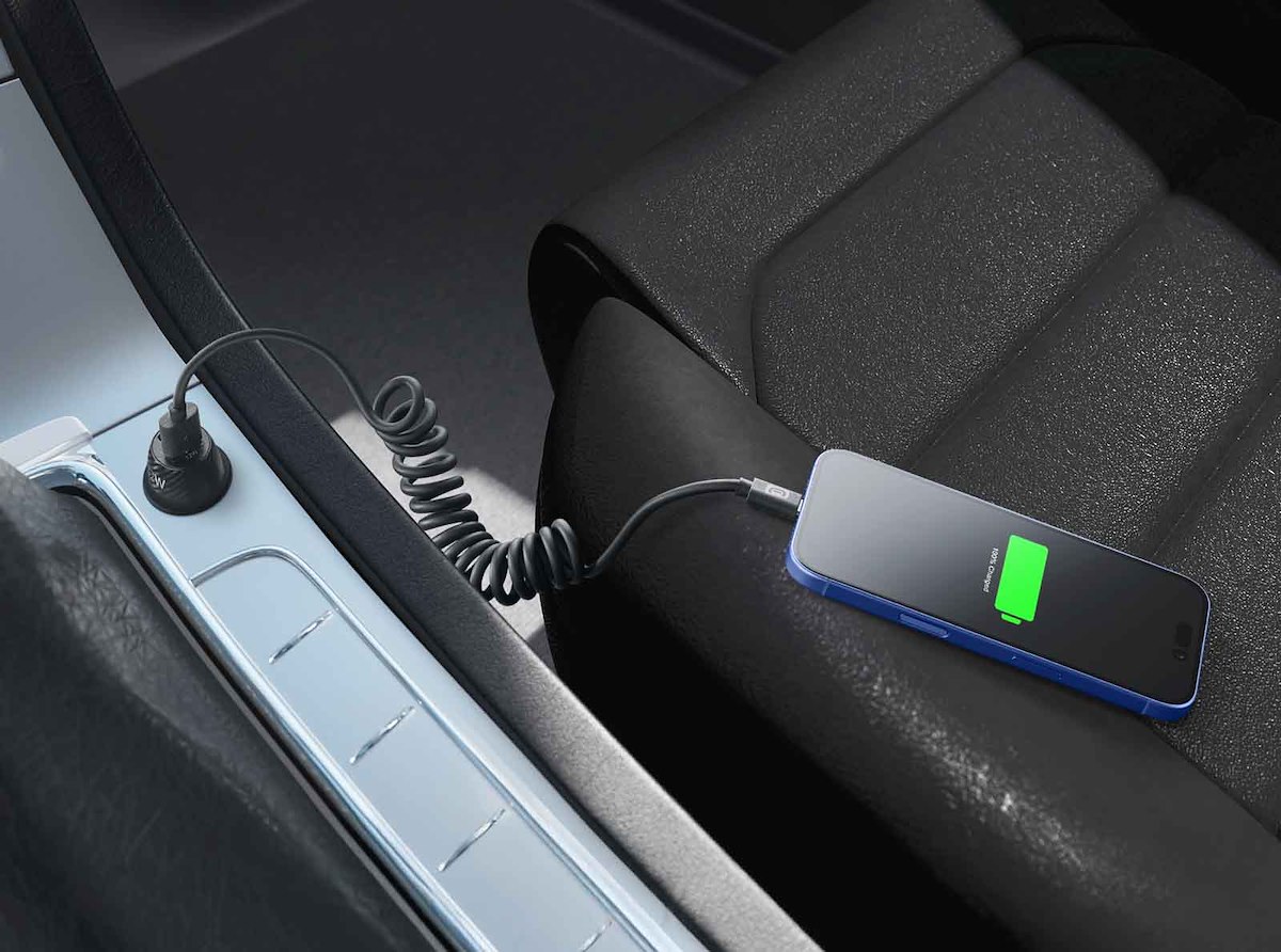 CELLULAR LINE USBDATADRIVEA2C12K Cavo USB-A/USB-C spiralato 120cm nero - immagine 4