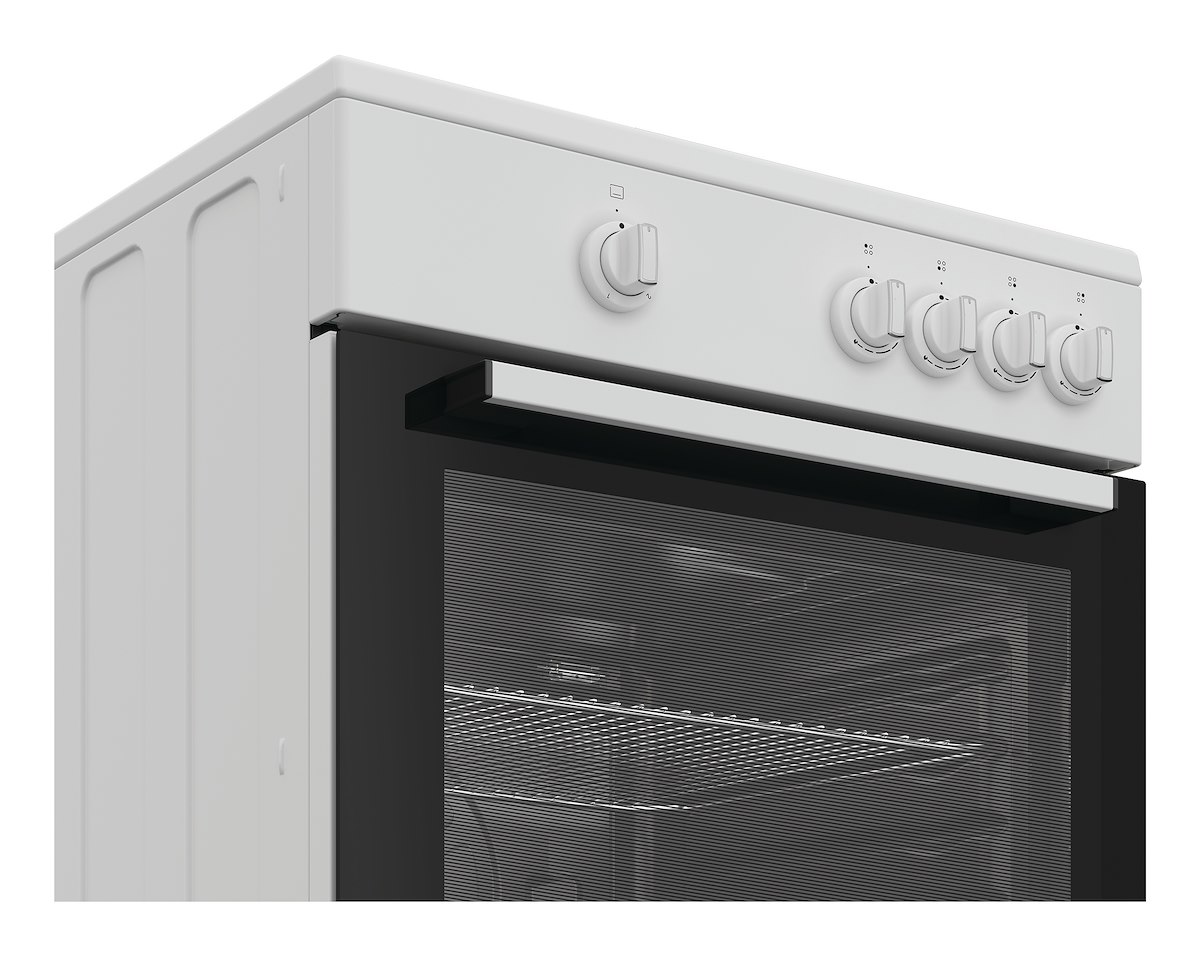 INDESIT I6GGKMW Cucina 60cm, 4 fuochi gas, forno gas, valvola sicurezza, bianco - immagine 2