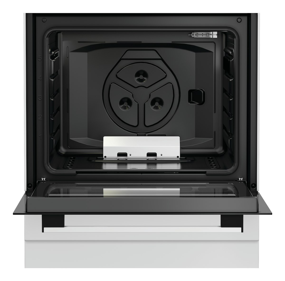 INDESIT I6GGKMW Cucina 60cm, 4 fuochi gas, forno gas, valvola sicurezza, bianco - immagine 3