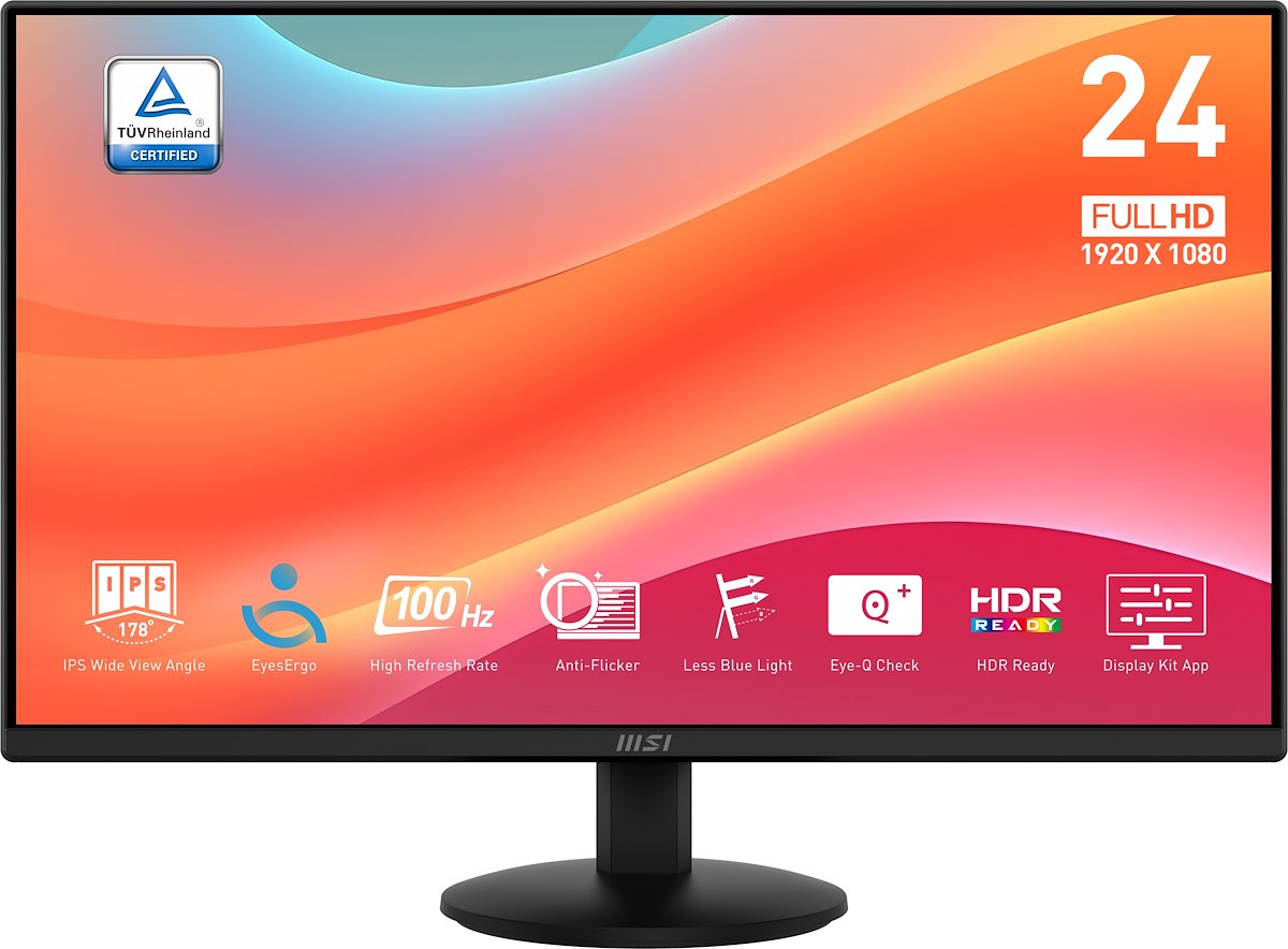 MSI PROMP242L Monitor 24 Pollici FHD 100Hz 