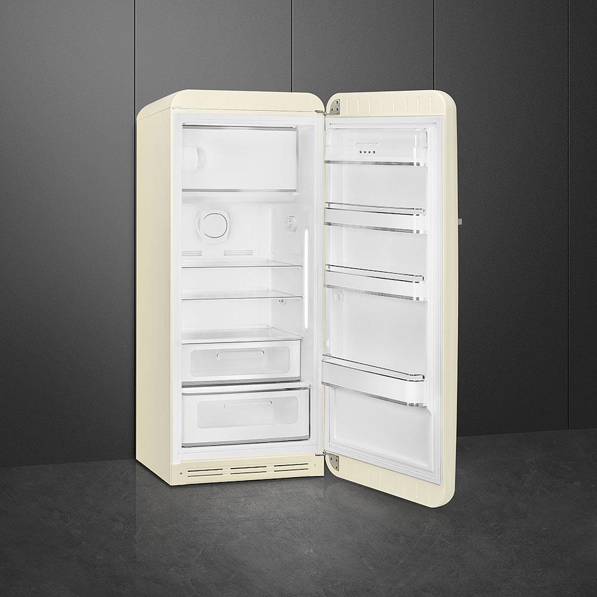 SMEG FAB28RCR6 Frigorifero 1 porta, 270L, ventilato, cerniere DX, panna - immagine 2