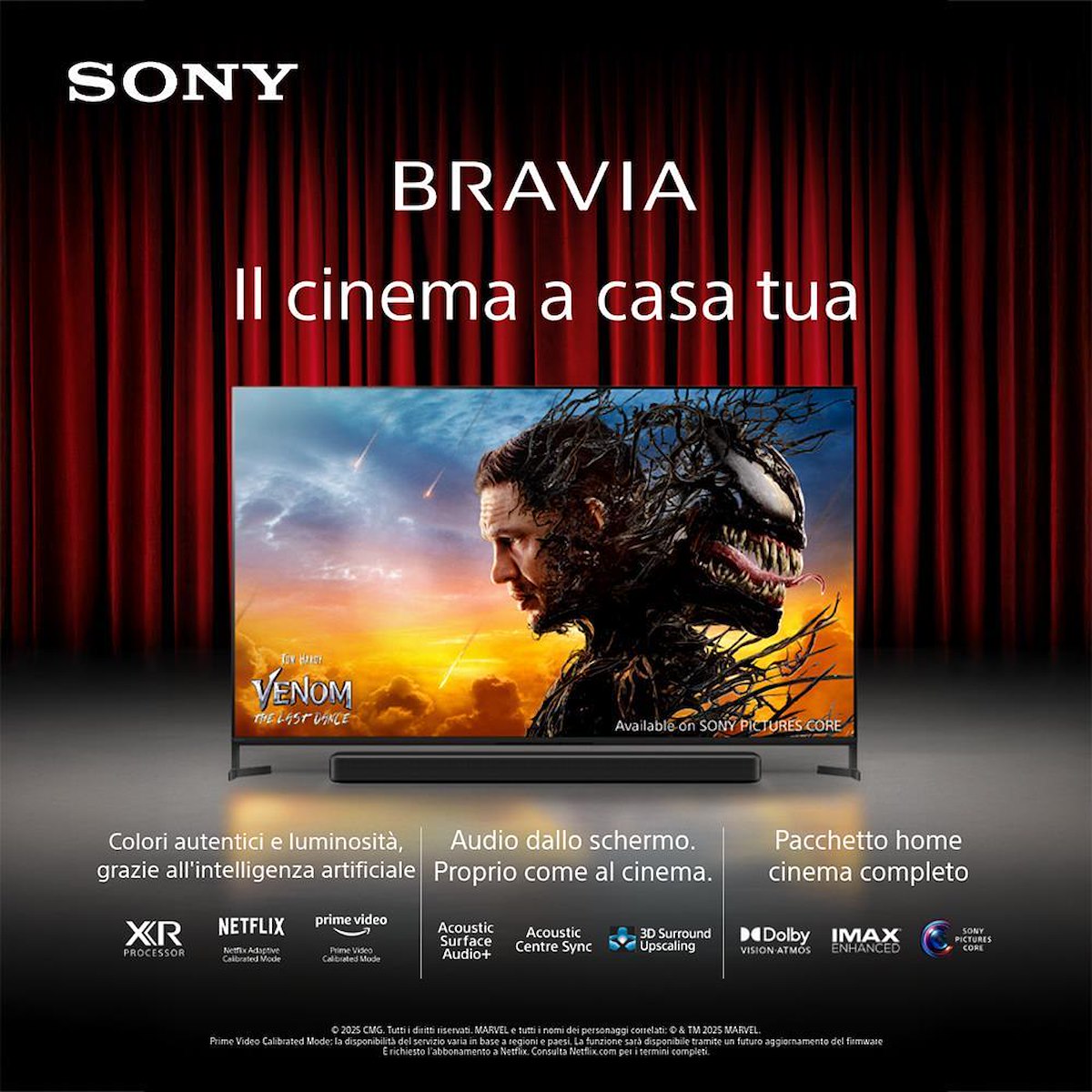 Sony K65XR8M25B Smart TV QD-OLED 65 Pollici 4K DVBT2-S2 Google TV - immagine 2
