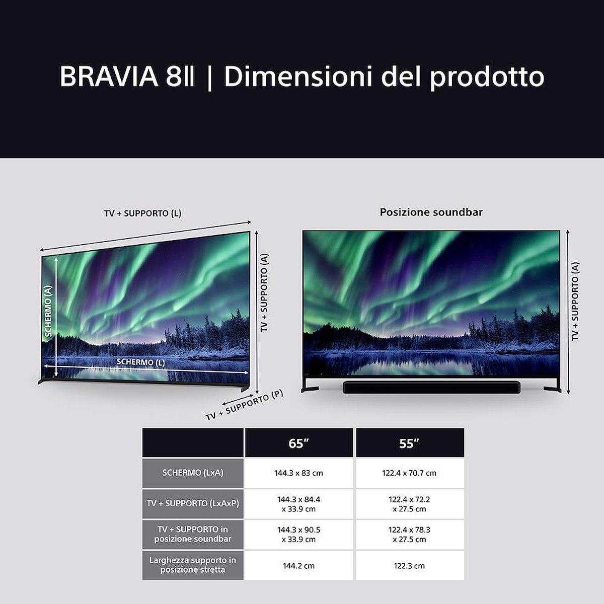 Sony K65XR8M25B Smart TV QD-OLED 65 Pollici 4K DVBT2-S2 Google TV - immagine 5