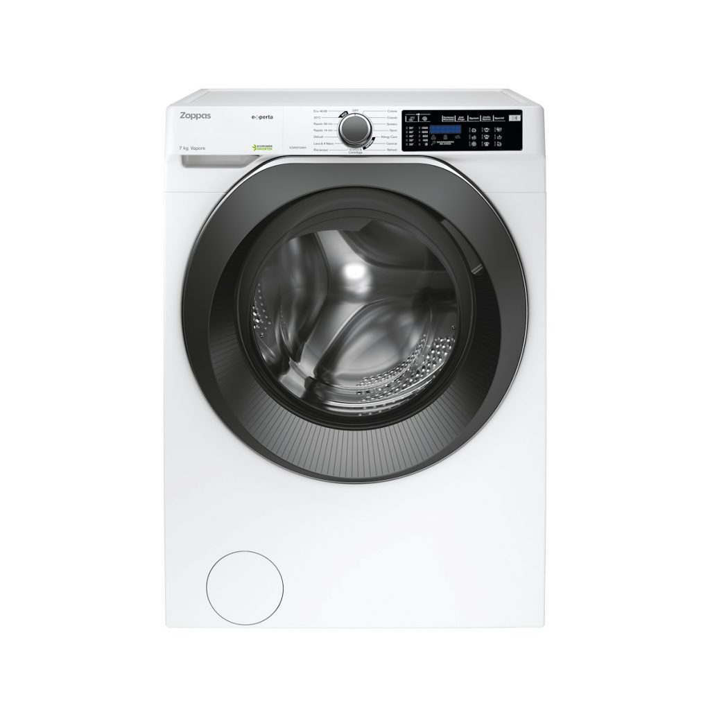 ZOPPAS EZWS7GWH Lavatrice Slim 7kg 1400giri Classe A-10% Inverter Vapore