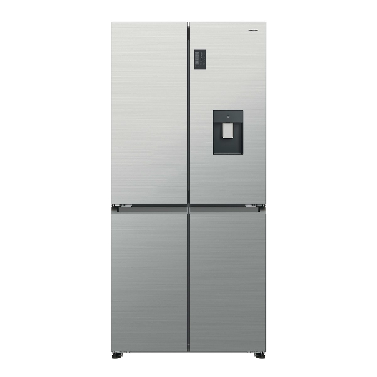 ZOPPAS EZMD818TDXH Frigo 4P 463LT CE D NoFrost Disp. Water Inox