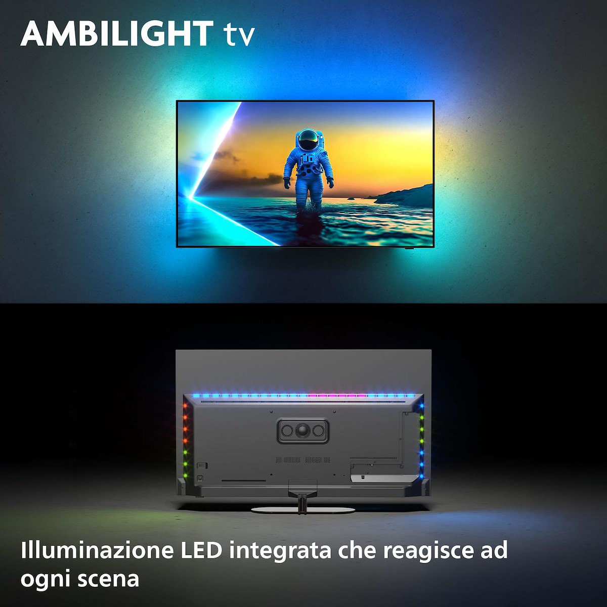 PHILIPS 55OLED820 TV OLED 55" 4K UHD Smart Google Ambilight DVBT2-S2 - immagine 2