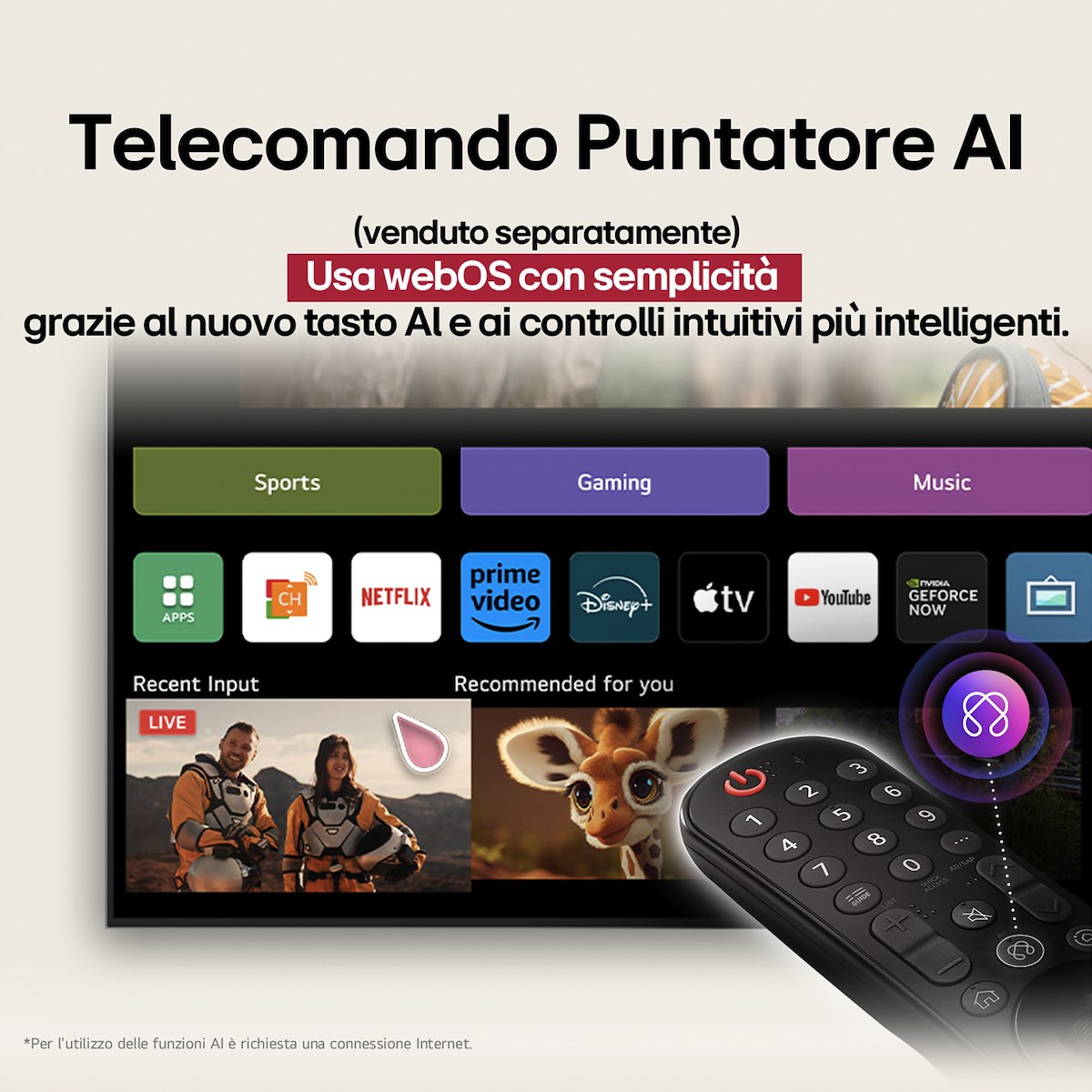LG 43UA75006LA Smart TV LED 43" UHD 4K WebOS - immagine 5