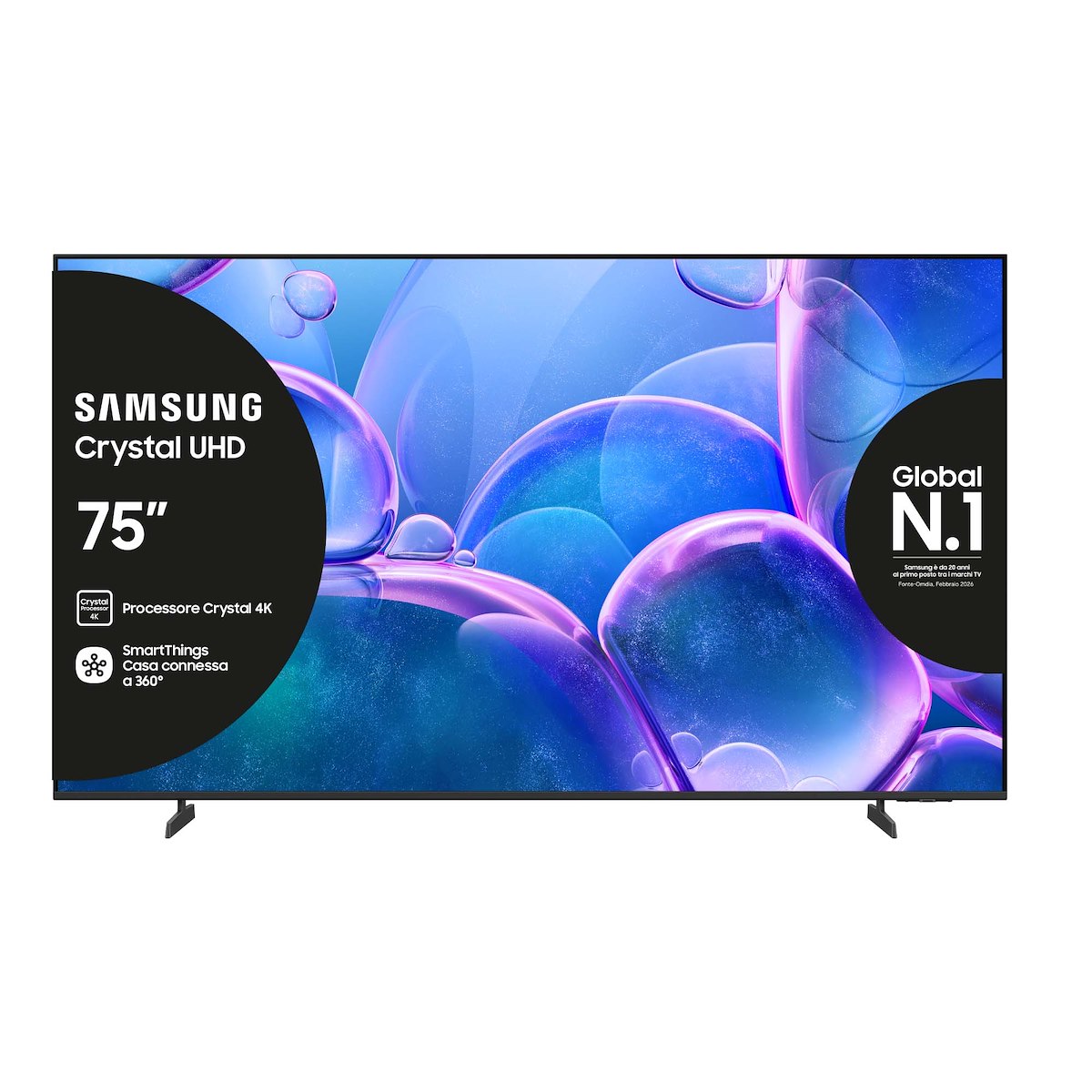 SAMSUNG UE75U7000FUXZT TV LED 75" Crystal UHD 4K Smart Tizen DVBT2-S2