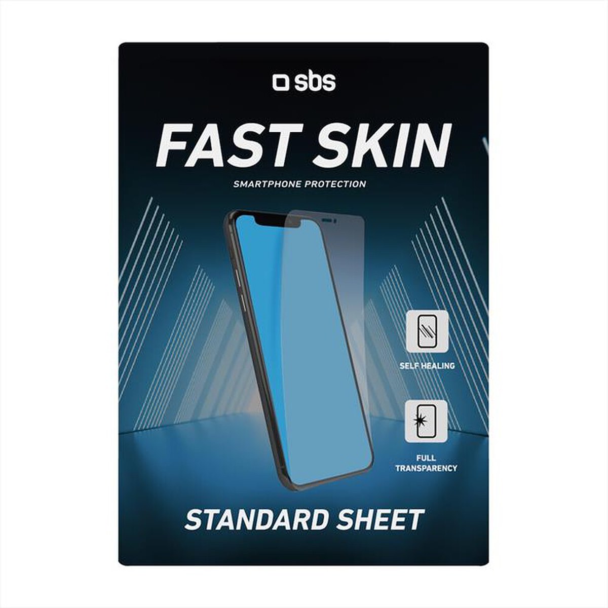 SBS TEFSTSKINSHEETHL Pellicola Fast Skin Sheet Hyper Hybrid Glass