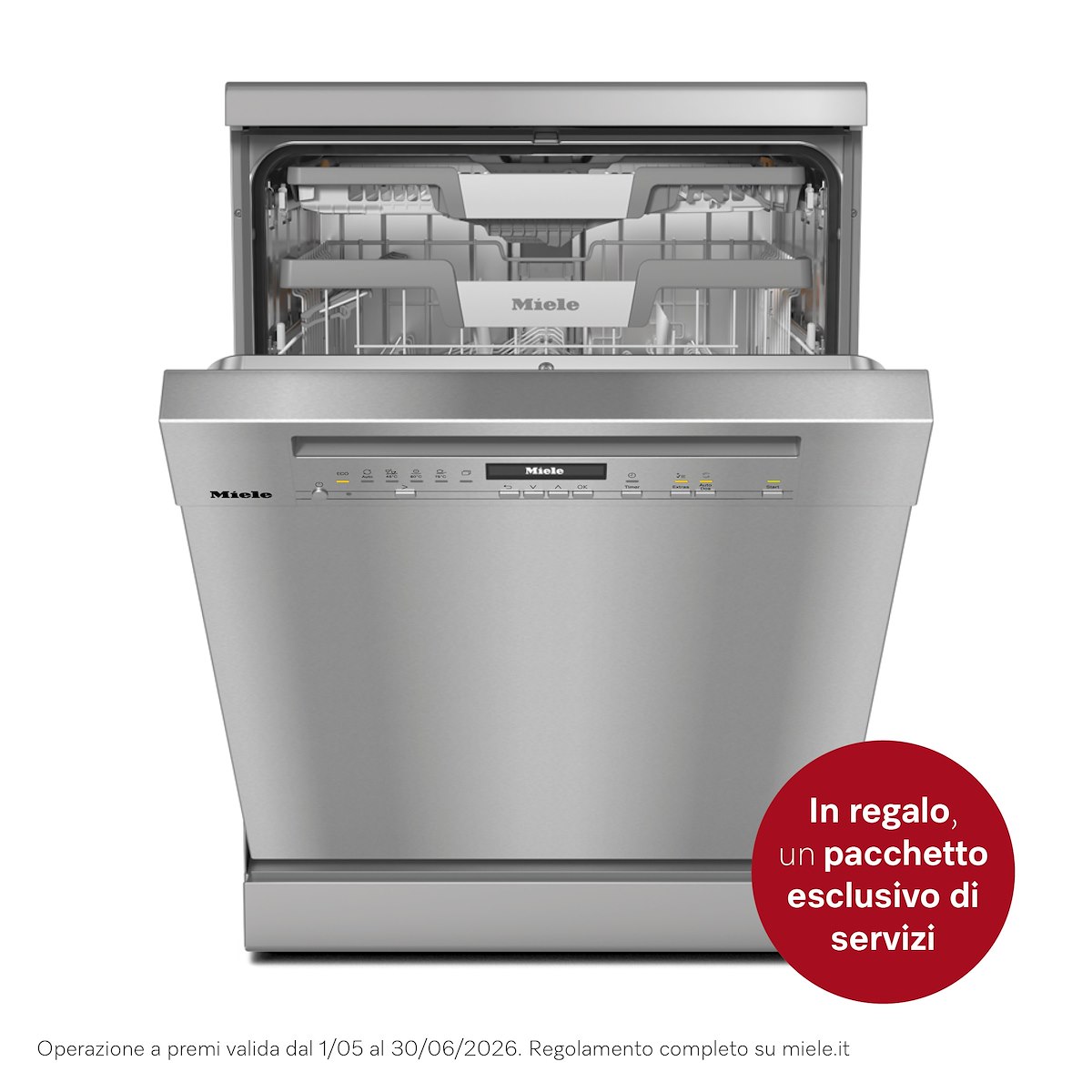 MIELE G7040SCCLST Lavastoviglie 14 coperti A, 11 programmi, WiFi, Inox