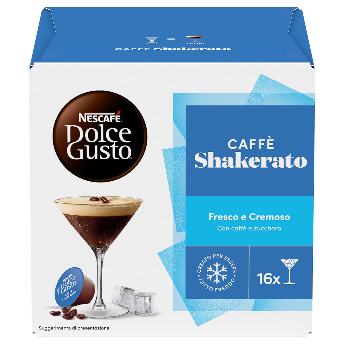 NESCAFE 12602908 Capsule Caffè Dolce Gusto Shakerato 16 pz