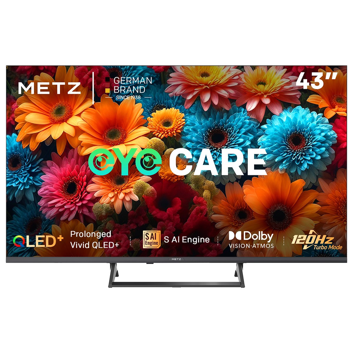 METZ 43MQF7500Z Smart TV QLED 43 Pollici UHD 4K Google TV DVB T2 S2