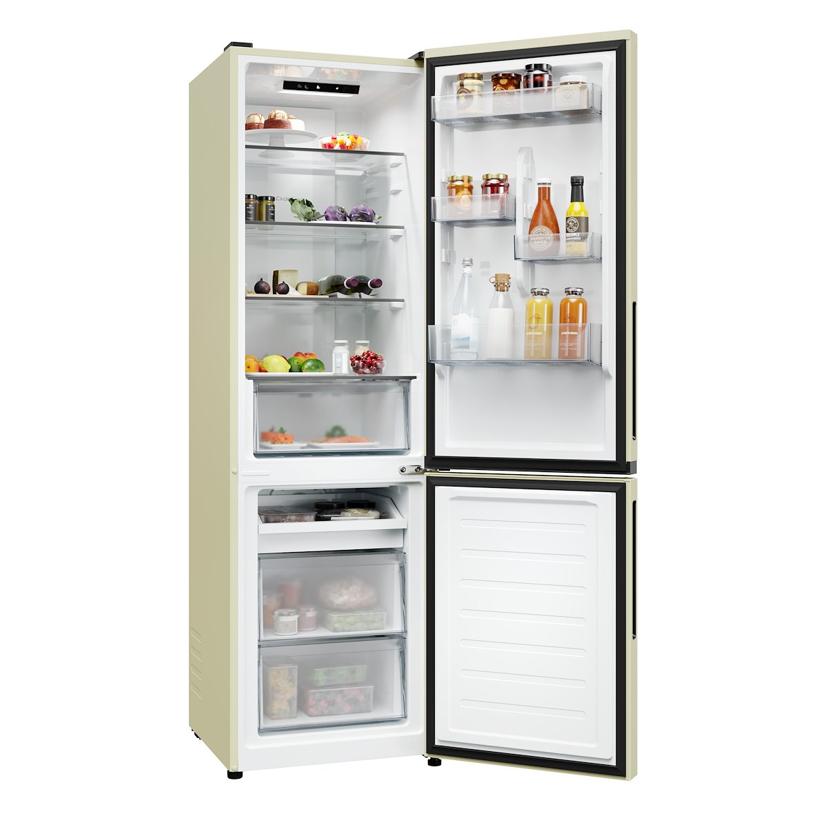 CANDY CNCQ2T518EC Frigorifero Combinato No Frost Crema - immagine 3