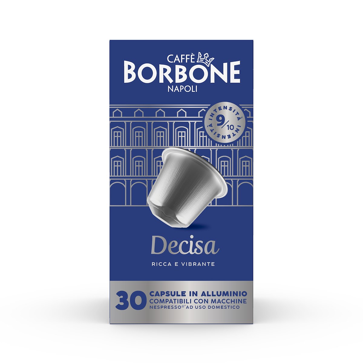 CAFFE BORBONE REBDECISA3X30N Capsule Decisa Alluminio Compatibili Nespresso 30pz