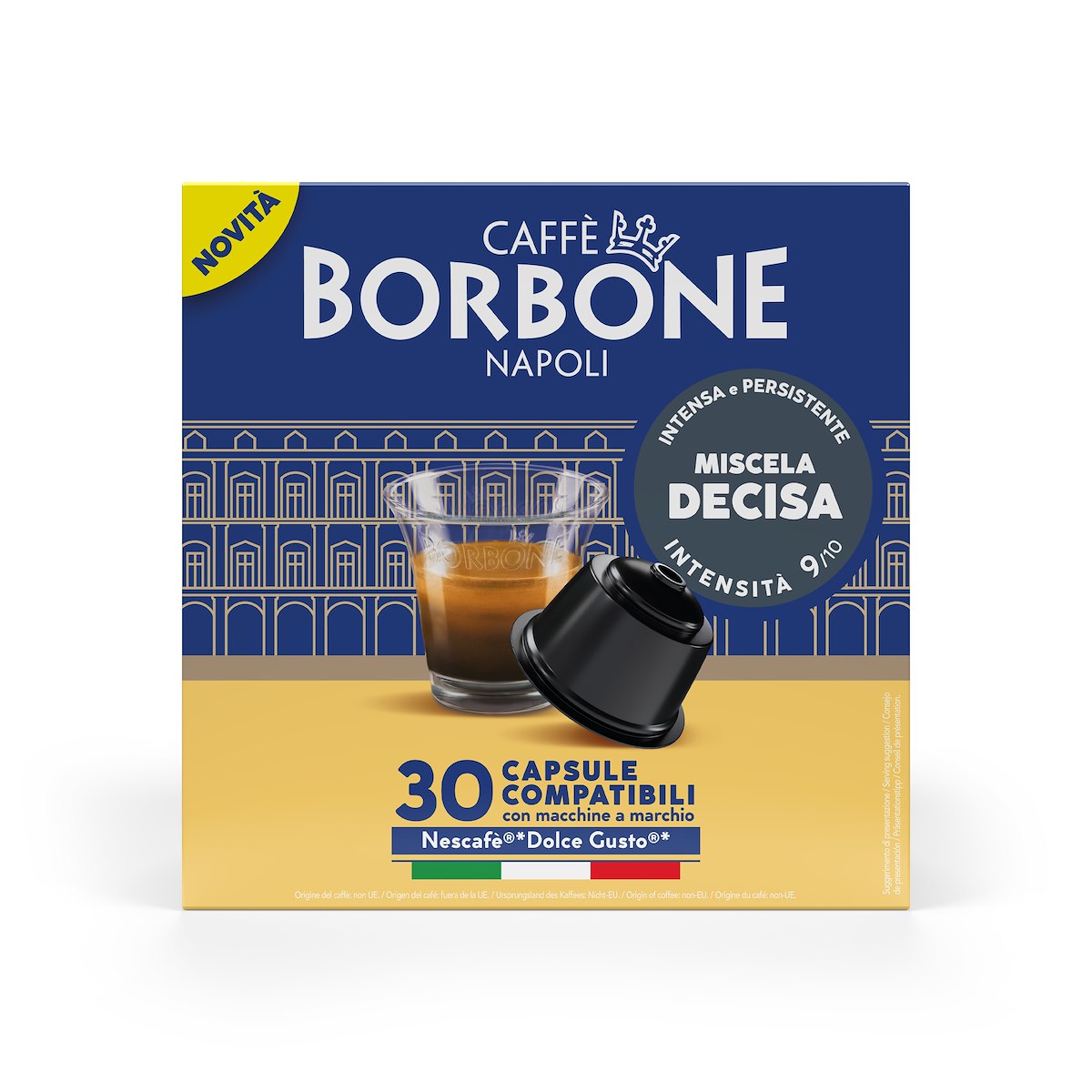 Capsule Caffe Borbone Decisa Compatibili Dolce Gusto 30 Pezzi