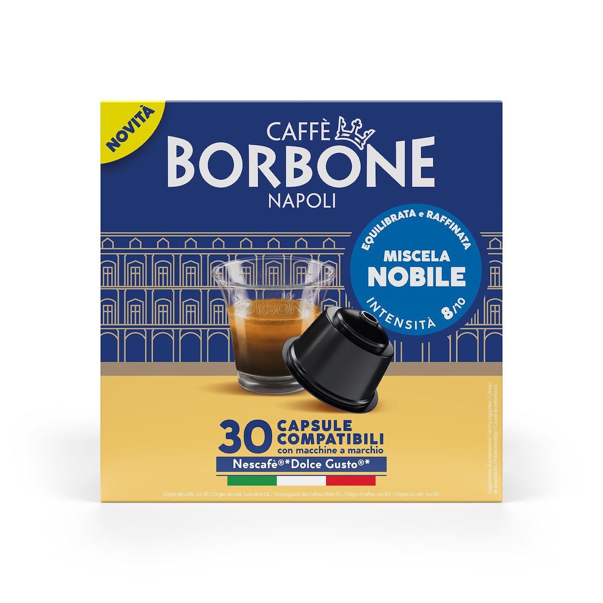 CAFFE BORBONE DGBBLUNOBI3X30N Capsule Dolce Gusto Nobile 30 pz