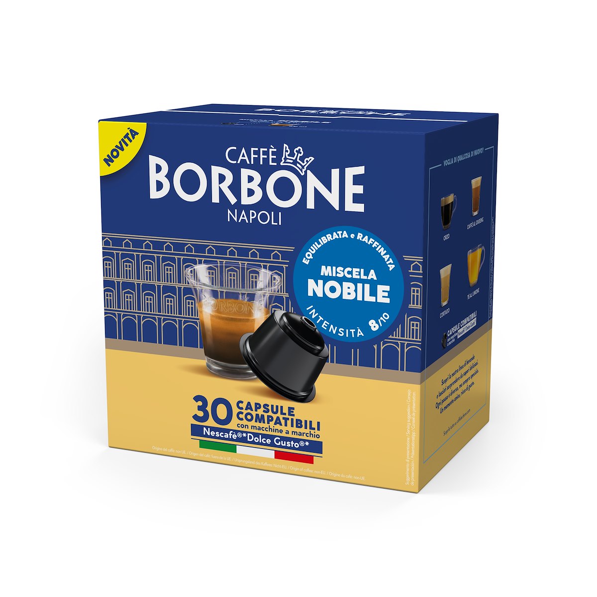 CAFFE BORBONE DGBBLUNOBI3X30N Capsule Dolce Gusto Nobile 30 pz - immagine 2